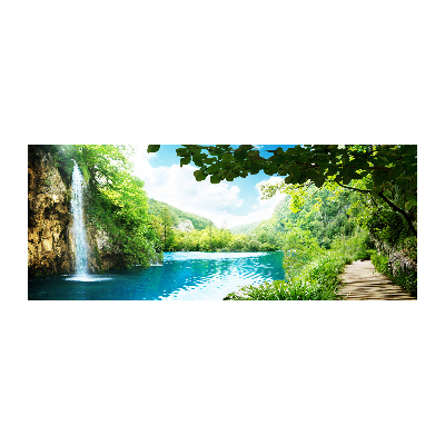 Plexiglas schilderij Waterval in het bos