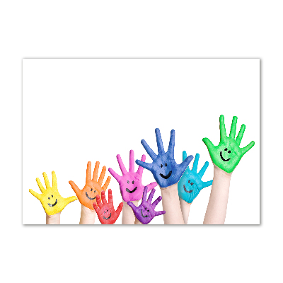 Foto plexiglas Geschilderde handen