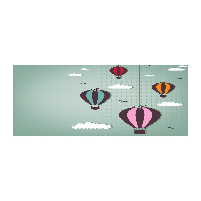 Schilderij op acrylglas Vliegende ballonnen
