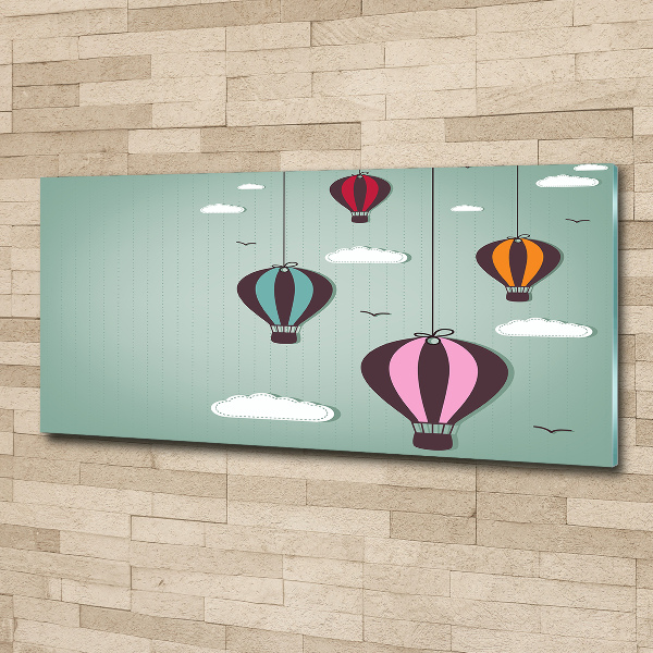 Schilderij op acrylglas Vliegende ballonnen
