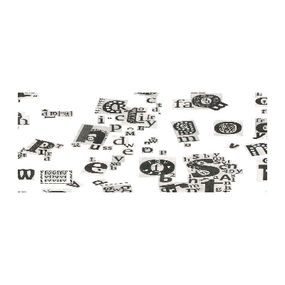 Foto plexiglas Brieven uit een krant