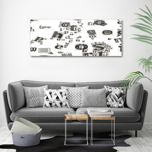 Foto plexiglas Brieven uit een krant