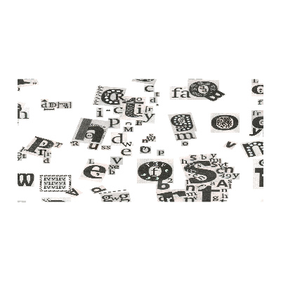 Foto plexiglas Brieven uit een krant