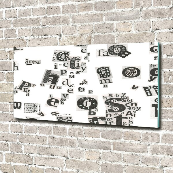 Foto plexiglas Brieven uit een krant