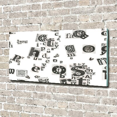 Foto plexiglas Brieven uit een krant