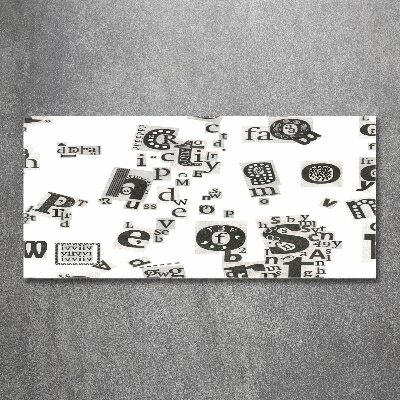 Foto plexiglas Brieven uit een krant