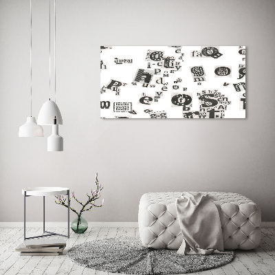 Foto plexiglas Brieven uit een krant