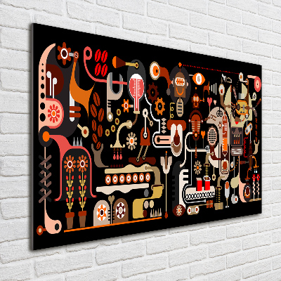 Foto in plexiglas Koffieproductie