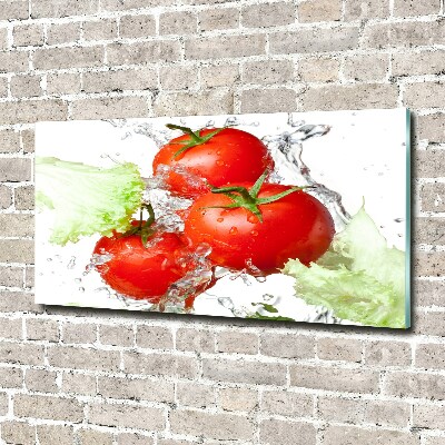 Foto plexiglas Tomaten en sla