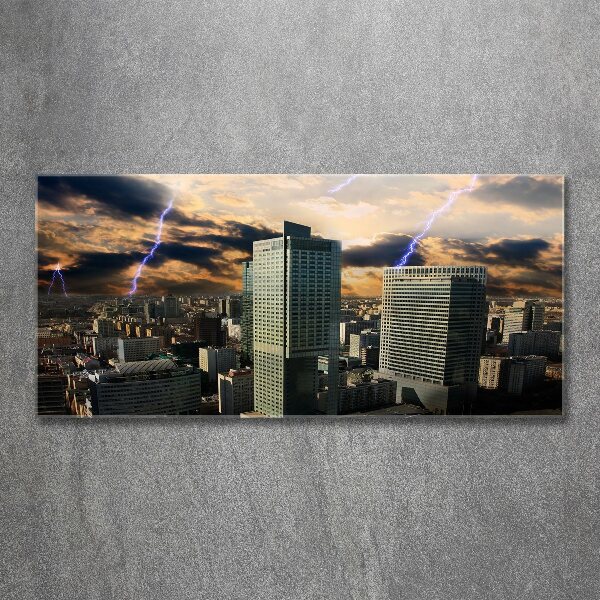 Foto in plexiglas Storm boven Warschau