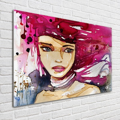 Schilderij op acrylglas Abstracte vrouw