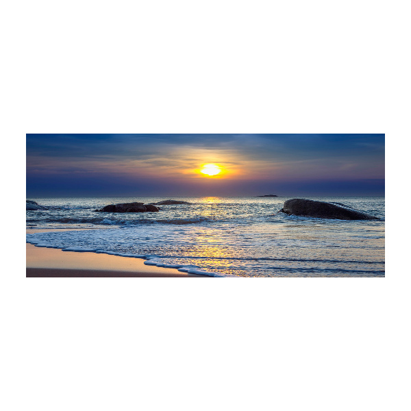 Foto plexiglas Zonsondergang aan zee