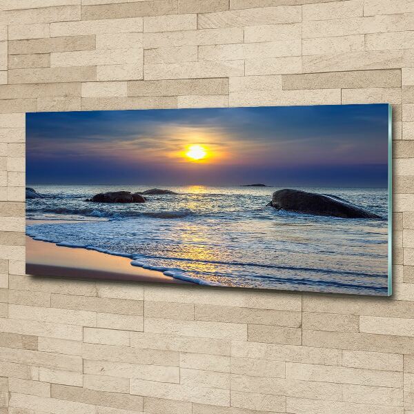 Foto obraz akryl Zachód słońca morze
