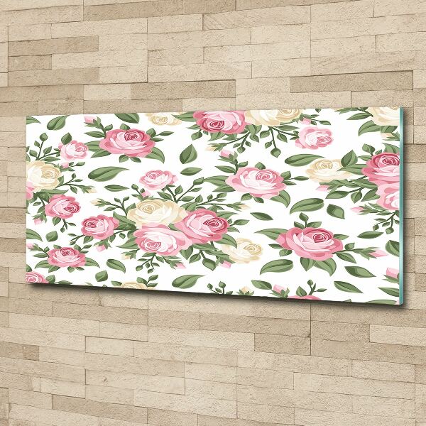 Obraz zdjęcie na ścianę szkło akrylowe Róże