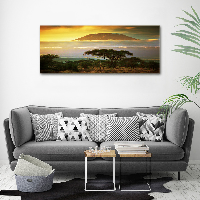 Schilderij op acrylglas Kilimanjaro Kenia