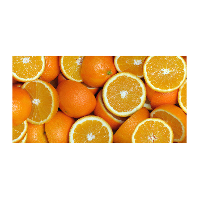 Foto plexiglas halve sinaasappels