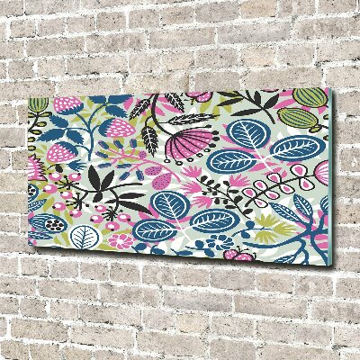 Obraz zdjęcie szkło akryl Kwiecisty wzór