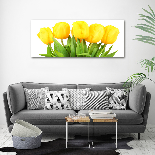 Foto op plexiglas Gele tulpen