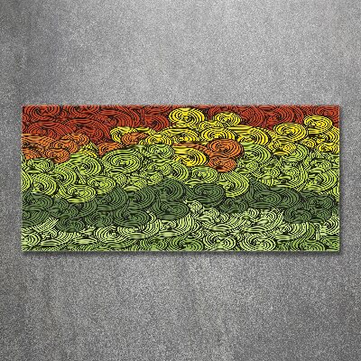 Obraz zdjęcie szkło akryl Kolorowe fale