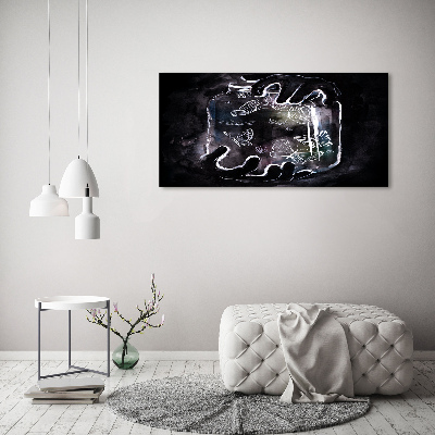 Schilderij op acrylglas Vlinders in een pot