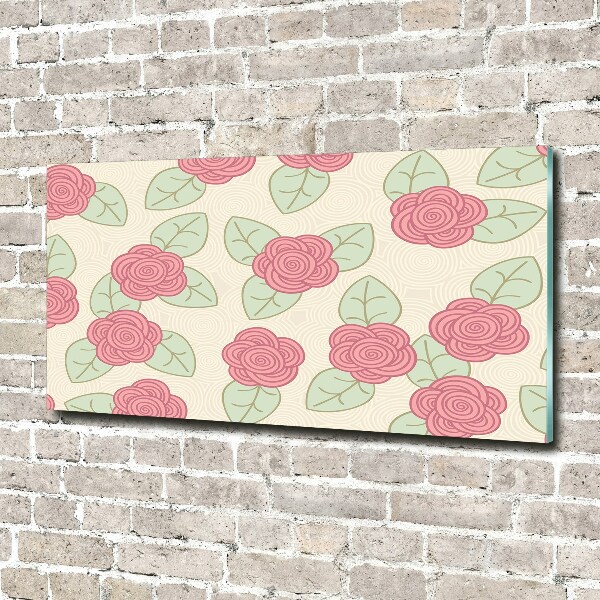 Schilderij op acrylglas Rozen