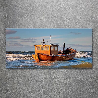 Schilderij op acrylglas Vissersboot