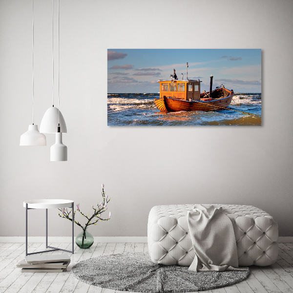 Schilderij op acrylglas Vissersboot