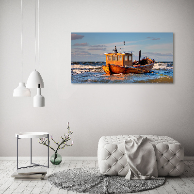 Schilderij op acrylglas Vissersboot