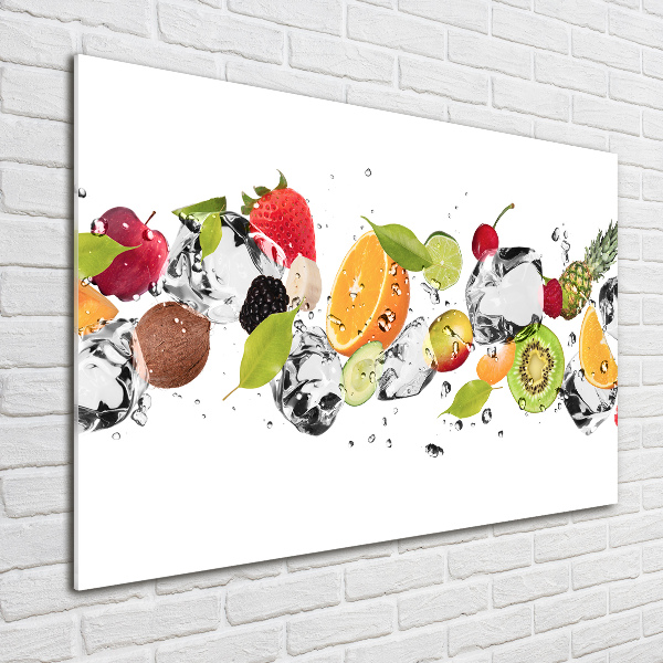 Foto in plexiglas Fruit en water