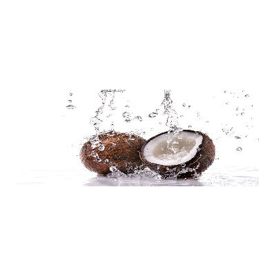 Schilderij op acrylglas Kokosnoot en water
