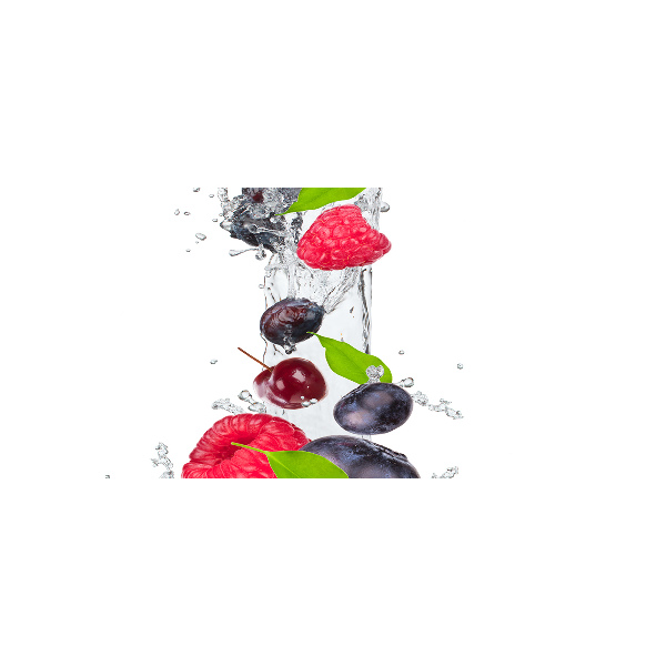 Foto in plexiglas Fruit en water