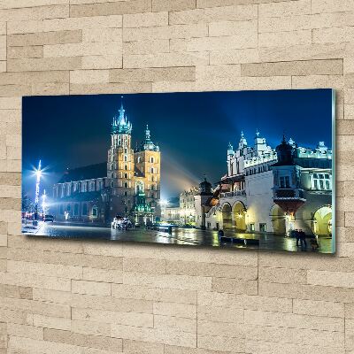 Plexiglas foto Krakau bij nacht