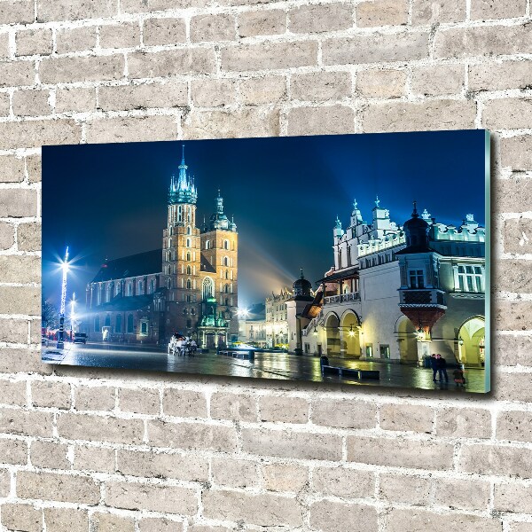 Plexiglas foto Krakau bij nacht