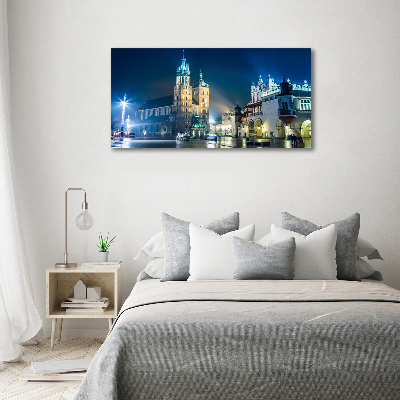 Plexiglas foto Krakau bij nacht