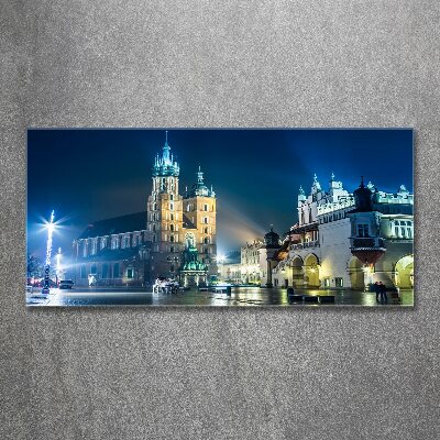 Plexiglas foto Krakau bij nacht