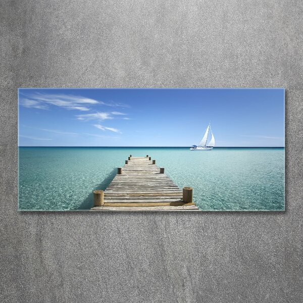 Foto op plexiglas Houten steiger