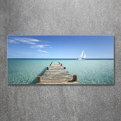 Foto op plexiglas Houten steiger