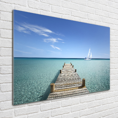 Foto op plexiglas Houten steiger