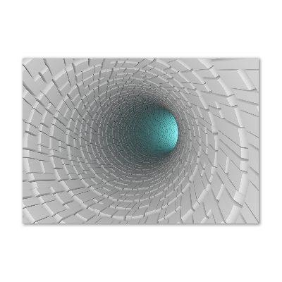 Foto plexiglas 3D-tunnel