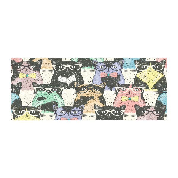 Schilderij op acrylglas Katten met een bril