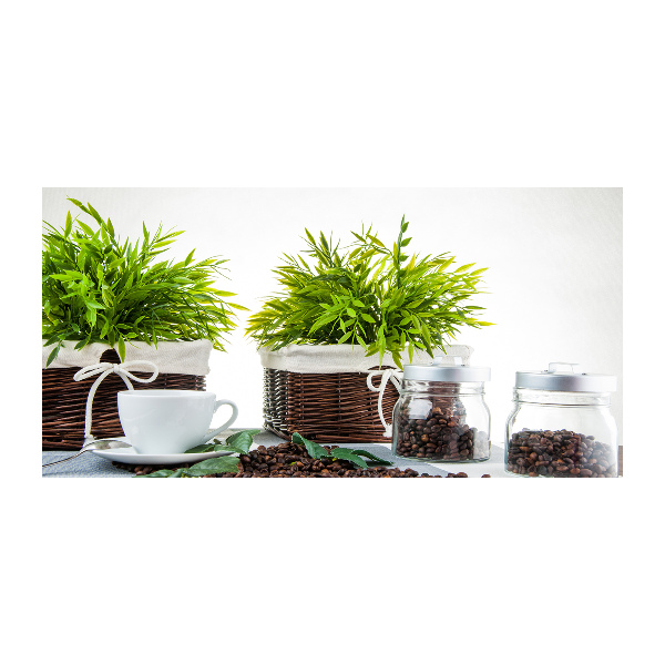 Schilderij op acrylglas Koffiehuisthema