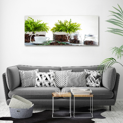 Schilderij op acrylglas Koffiehuisthema