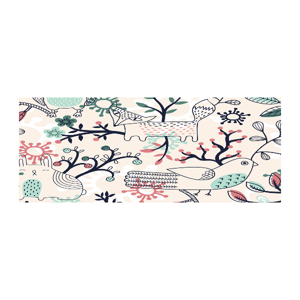 Plexiglas schilderij Dieren en bloemen