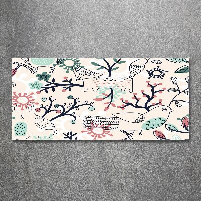 Obraz zdjęcie akryl Zwierzęta i kwiaty