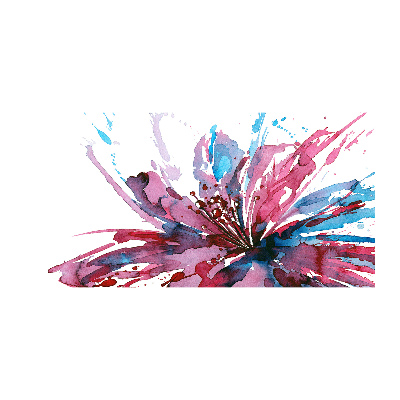 Foto op plexiglas Abstracte bloem