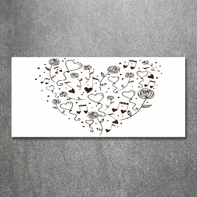 Foto obraz nowoczesny duży akrylowy Serce