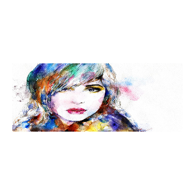 Schilderij op acrylglas Vrouwengezicht