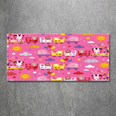 Obraz zdjęcie akryl Zwierzęta w pociągu