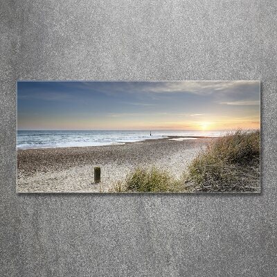 Foto obraz akryl Zachód słońca i wydmy