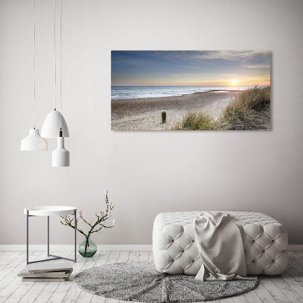 Foto in plexiglas Zonsondergang en duinen